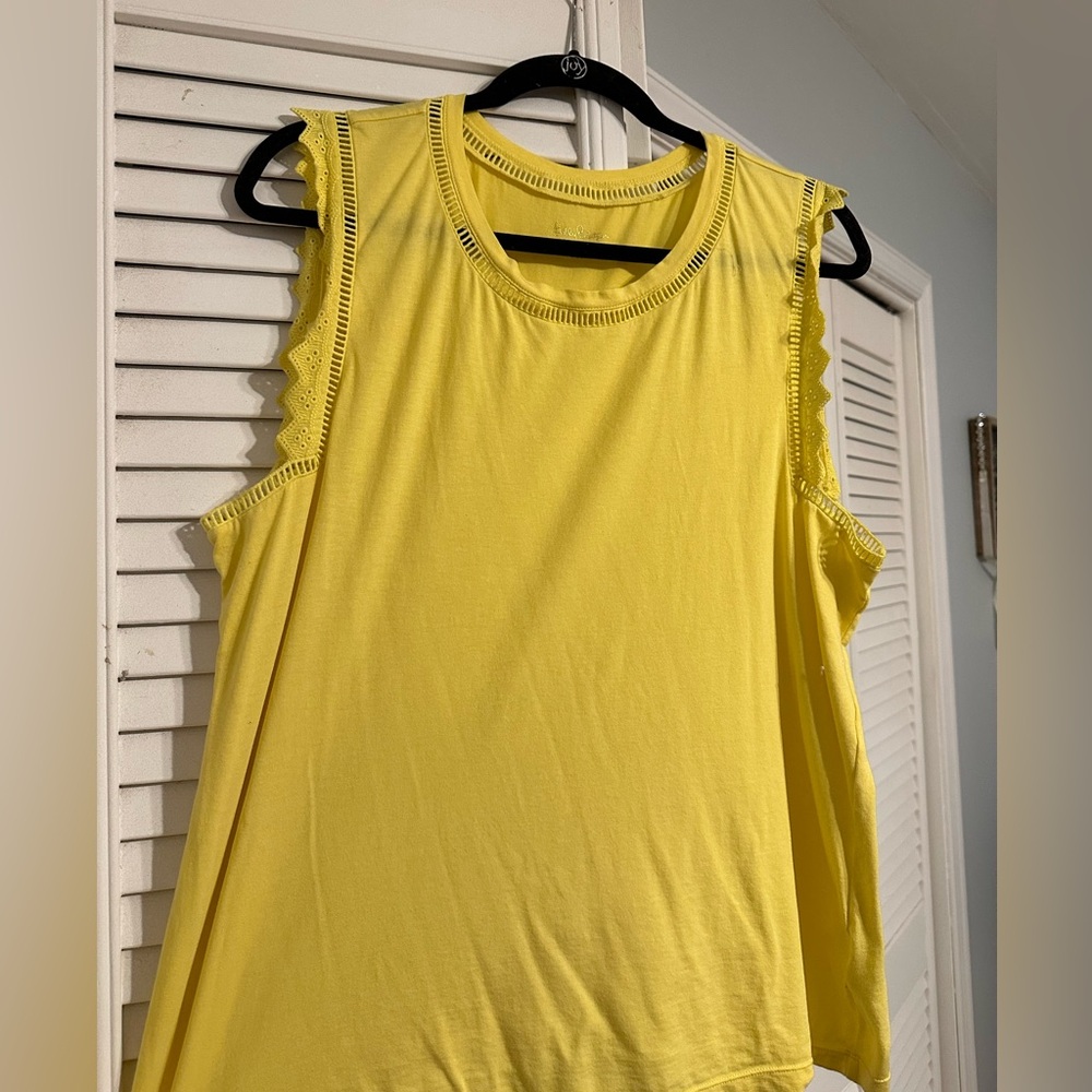 Lilly Pulitzer Agee Resort Yellow Tank XL